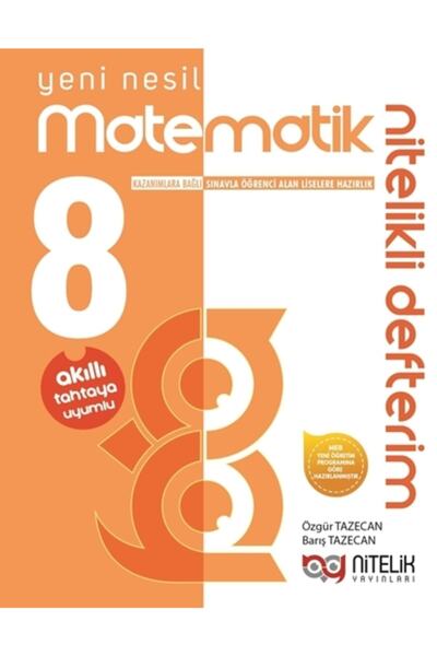 Nitelik Yayınları Nitelik 8. Sınıf Matematik Nitelikli Defterim Nitelik Yayın...