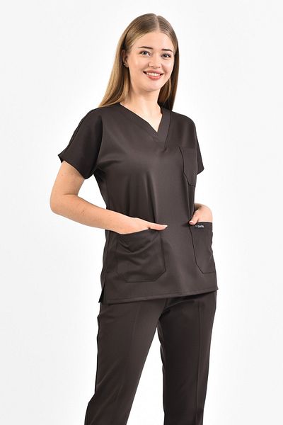 Owlet Medikal Πικρό καφέ Lycra Surgical Top
