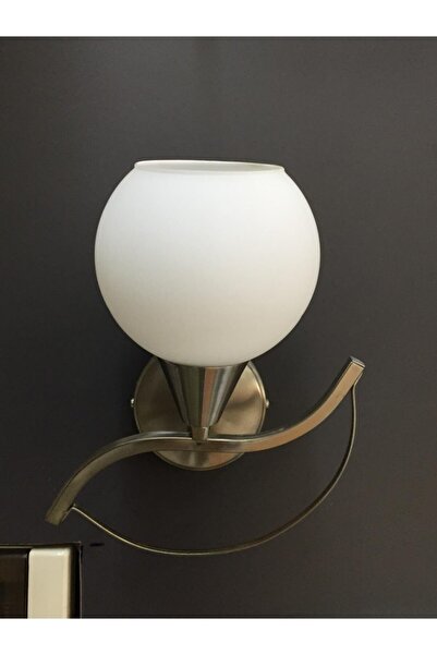 Retro Unisex Beyaz Saten Yuvarlak Camlı Aplik