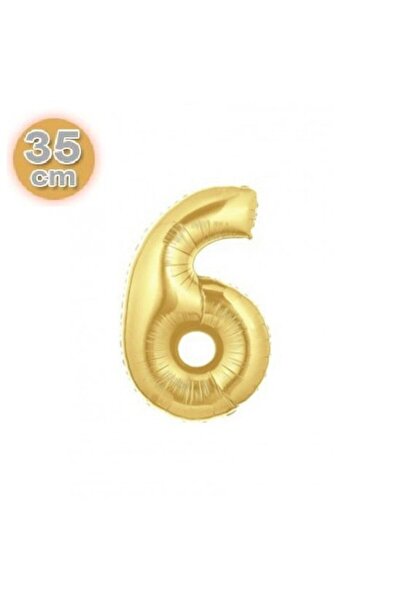 ikm balon Number Balloon Foil Small Size 16 Inch 35 Cm Gold 6