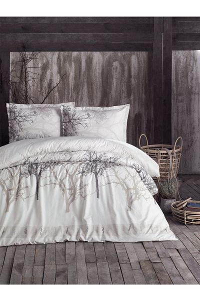 Clasy Midas V2 Beige Single Ranforce Duvet Cover Set