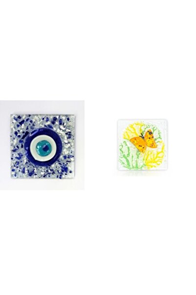 Limitless Trade 2'li Dekoratif Cam Gider Kapağı Banyo Süsü