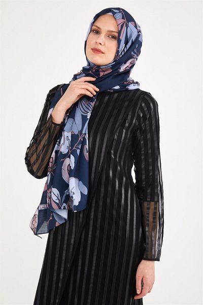 Differenza Σάλι Ορτανσίας Navy Blue