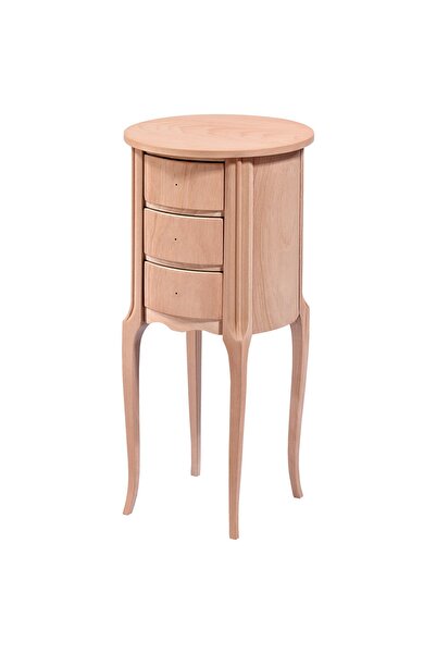 Evim Hizmet Ahşap Büyük 3 Çekmeceli Komodin t6159