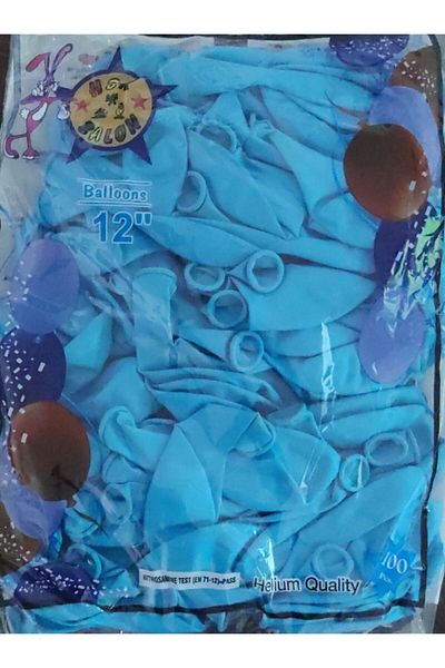 HBK 100Pcs Light Blue Decoration Balloons