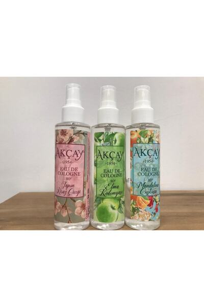 Akçay Kolonya Akçay Elma, Japon Çiçeği Ve Mandalina Kolonyaları Spreyli