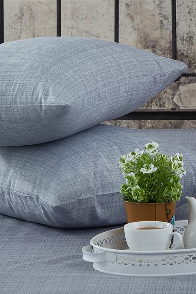 BONJARDİNHOME 2 Μαξιλαροθήκες 50x70 Ranforce Grey