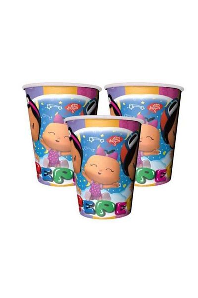 BalonEvi Pepee Themed Cardboard Cup 8 Pieces