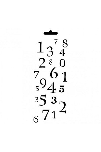 grimavihobisanat Stencil Template 10*25cm Mu58
