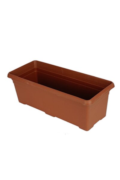 bimbambom 40 Cm 3-piece Dark Brown Narcissus Balcony Flower Pot