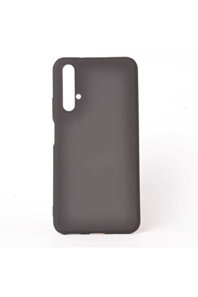 İncisoft Huawei Nova 5t Kılıf Ultra Ince Silikon Yumuşak Yüzey Premier Kapak Siyah