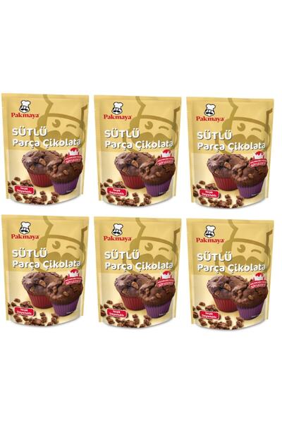 Pakmaya Sütlu Parça Cikolata 70 gr X 6 Adet