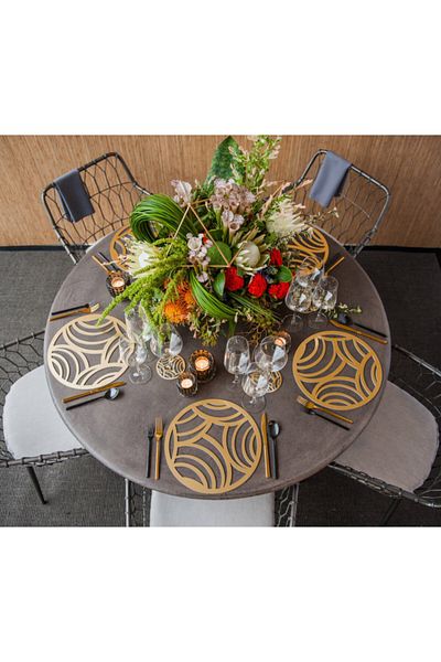 Home Art İstanbul Affinity Καθρεφτερό Πολυτελές Αμερικανικό Σερβίρισμα Σουπλά Σετ 2 (30 εκ.)