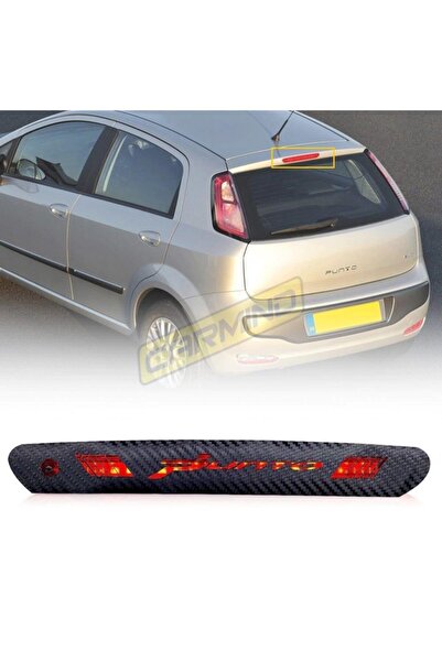 Carmind Fiat Punto Karbon Arka Fren Stop Lambası Sticker