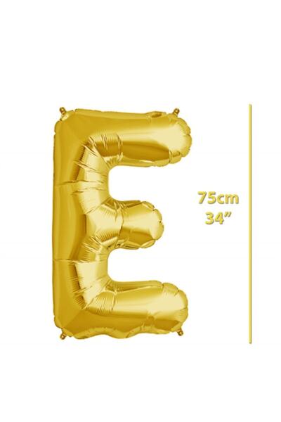 ikm balon بالون فويل حرف متوسط الحجم 75 سم ذهبي E