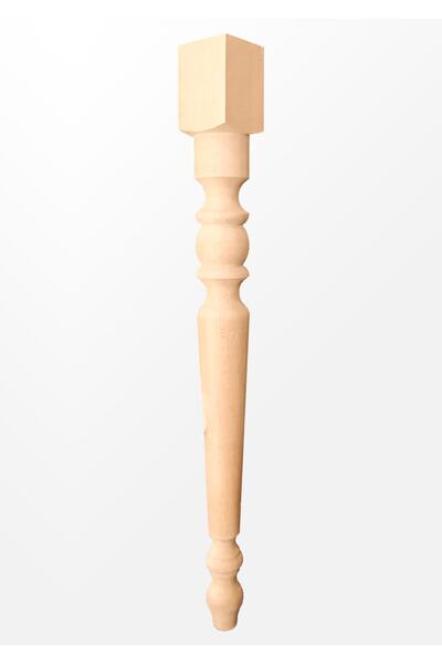 turanahşap Picioare de masă din lemn / Lungime: 75 Cm / Diametru: 7,5 Cm