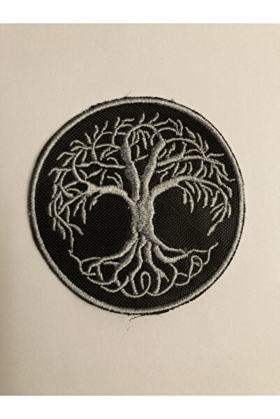 StüdyoÜmitTişört Tribal Ağaç Logo Hayat Ağacı Amblem Patch Peç Arma Ve Kot Ya...