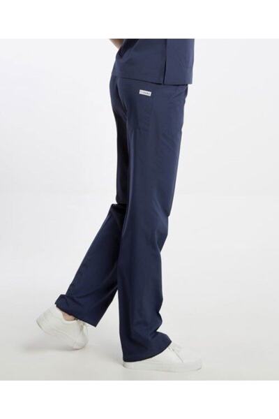 Owlet Medikal Navy Blue Slim Fit Jersey Trousers