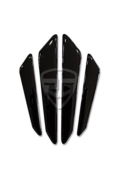 Redline Grafik Araba Yan Kapı Koruma Sticker Yapıştırma Siyah