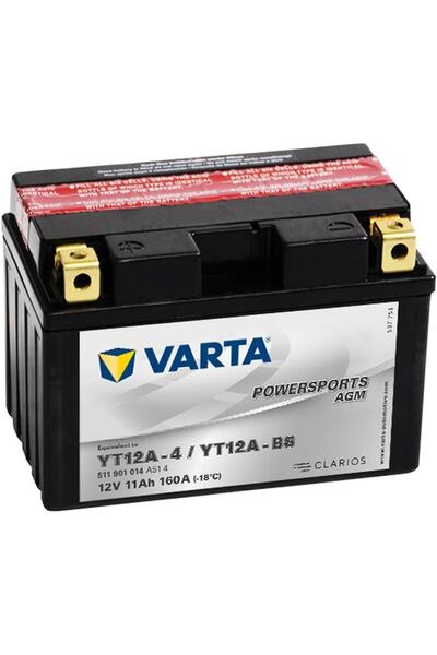 Varta POWERSPORTS AGM YT12A-BS 12V11Ah 160A AKÜ