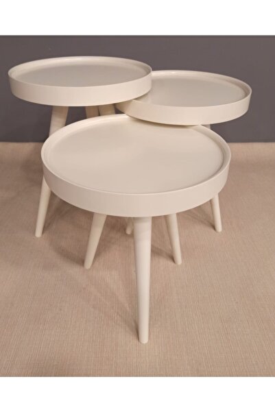 Massa Home İnegöl Polen Zigon Sehpa Ekru