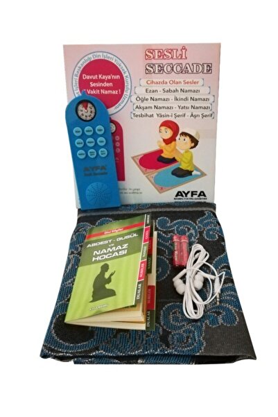 Ayfa Basın Yayın Sesli Namaz Kıldıran Seccade Mavi