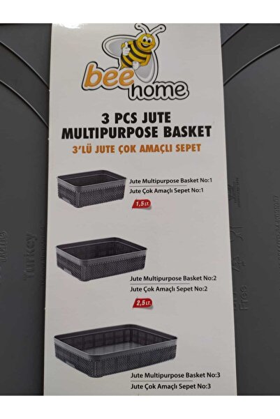 HMZ HOME Bee Home 3 Lü Makyaj Sepeti