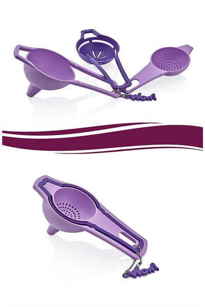 5DM Practical Egg Strainer Mini Strainer Funnel Set All in One