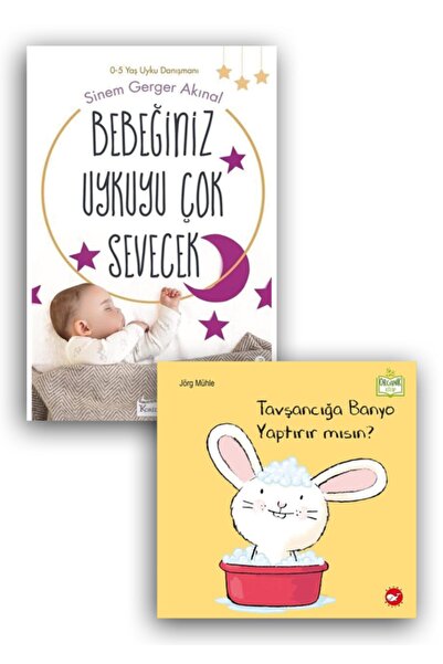 Beyaz Balina Yayınları هل ستجعل الأرنب يستحم + سوف تحب طفلك النوم مجموعة من ق...