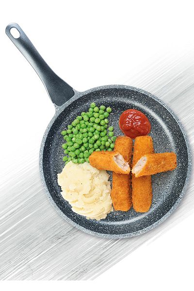 ThermoAD 3-Piece Gray Granite Pan Set