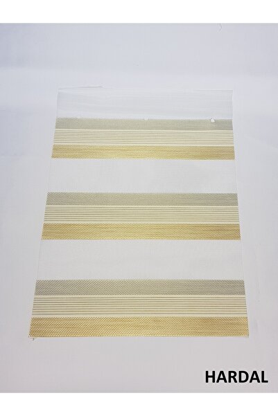 elis perde Desenli Zebra Stor Perde (hardal)