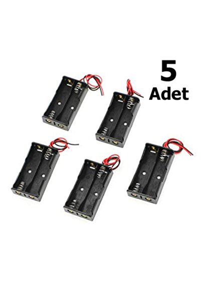 Genel Markalar 5 Adet, Pil Yuvası, Pil Yatağı, Ikili, Aa Pil Kutusu, Iş Eğitimi, Elektrik Devresi