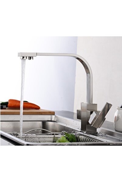 OEMN صنبور حوض المطبخ بتصميم جديد من النيكل مع مخرج تنقية مياه مزدوج التدفق، ...