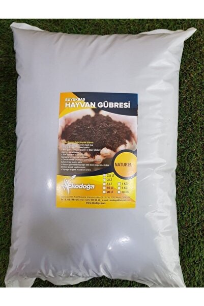 Ekodoğa Hayvan Gübresi Yanmış Elenmiş Büyükbaş Hayvan Gübresi  5 lt