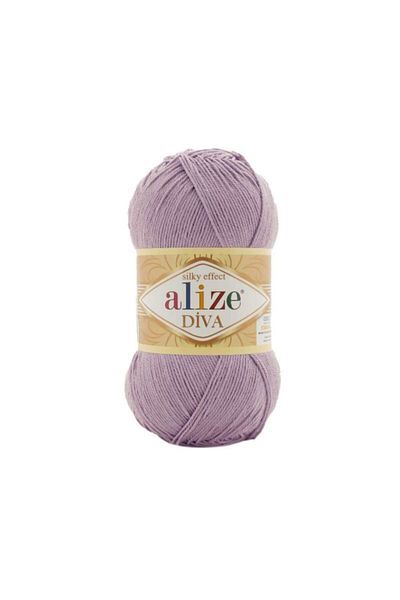 Alize Diva 505 Ashy Lilac Color Πλεκτό Σχοινί - 5 Τεμάχια