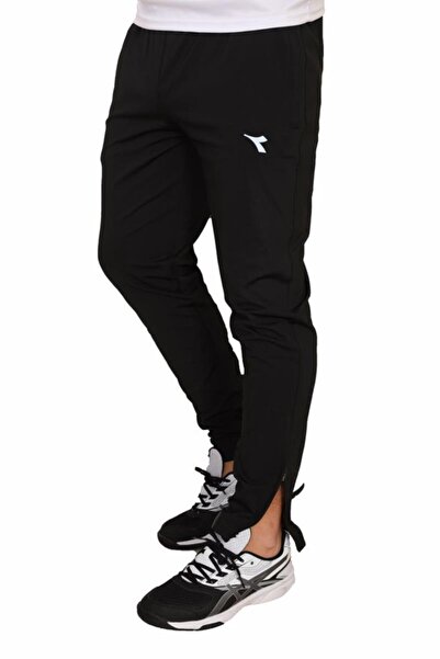 Diadora Ανδρικό μαύρο παντελόνι Lycra