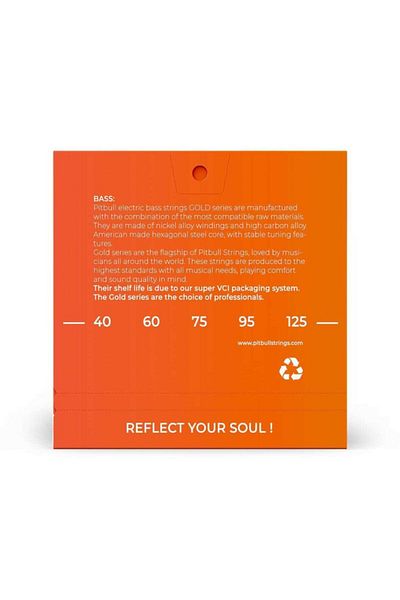 Pitbull Strings Pitbull 40-125 5 String Super Light Bass Guitar String