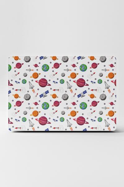 TUGİBU Laptop Sticker Skin Notebook Macbook White Planets