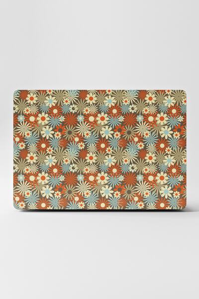 TUGİBU Laptop Sticker Covering Notebook Macbook Compatible Flowers