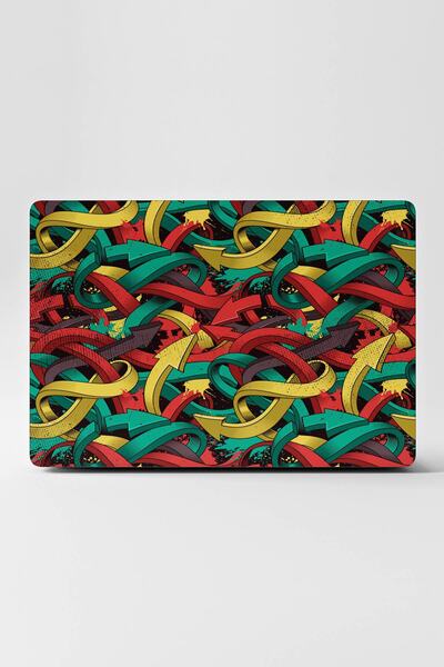 TUGİBU Laptop Sticker Covering Notebook Macbook 3D 3D Arrows