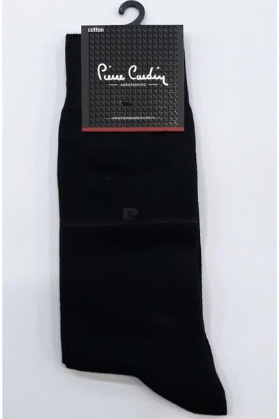 Pierre Cardin Мъжки черни памучни чорапи, комплект от 6 броя, 1275-2