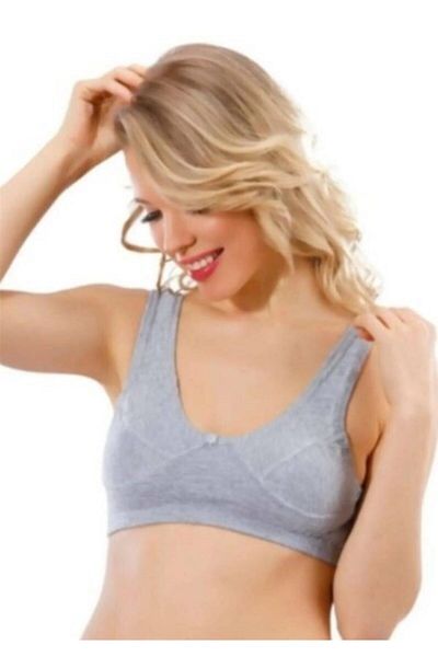 Tutku Women's White Combed Cotton Half Bady Bra New Season (Economy Pack of 2)