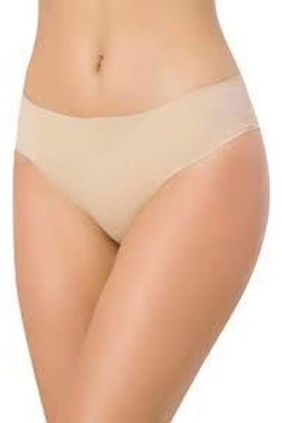NORMBODY Kadın Siyah-beyaz-ten 3lü Set İz Yapmaz Dikişsiz Slip Külot