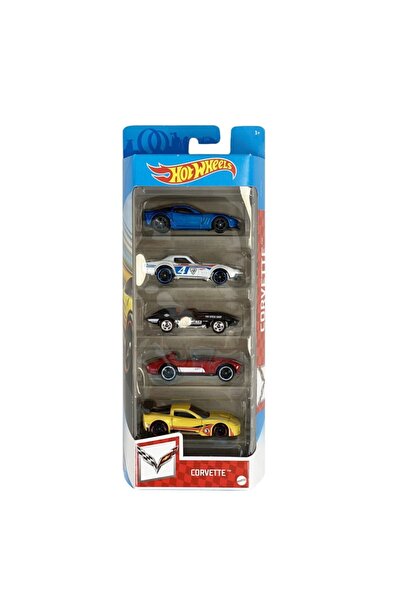 HOT WHEELS Set of Five Cars Corvette