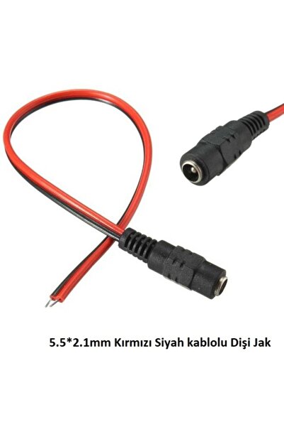 nilestrem Dc 12v Kaliteli Kablolu Dişi 25cm Besleme Jakı Adaptör Jak