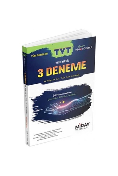 Miray Yayınları Tyt Tüm Dersler Yeni Nesil 3 Deneme
