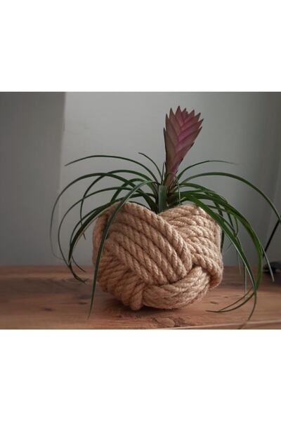 Genel Markalar Hasır Halat Düğüm Örgü Saksı Tekli Hasır Saksı Tekli