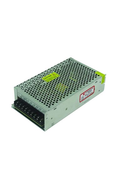 Mervesan Mt-200-12 محول داخلي 12 فولت 16.5 أمبير Smps حافظة معدنية