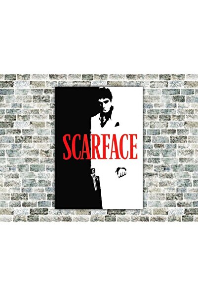 Genel Markalar Scarface Ahşap Tablo