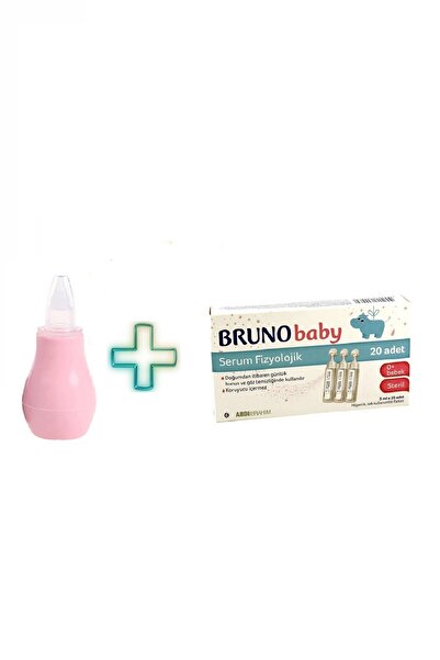 Anka Feniks Burun Aspiratörü (pembe)+bruno Serum Fizyolojik 5 Ml X 20 Flakon